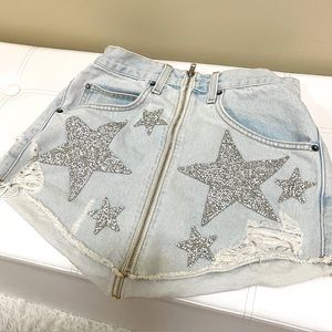 Carmar denim skirt